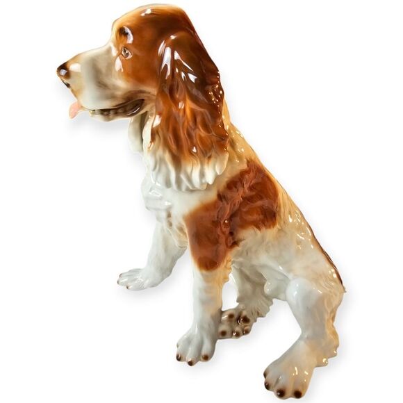 Vintage Romanian Porcelain Dog Collection Cocker Spaniel Dalmation Scottie - Picture 7 of 14